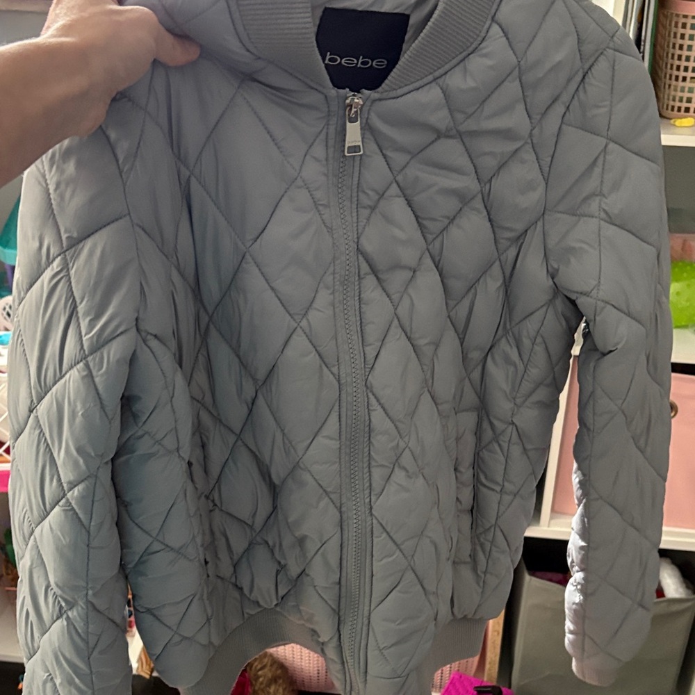 Bebe Light Gray puffer  Jacket